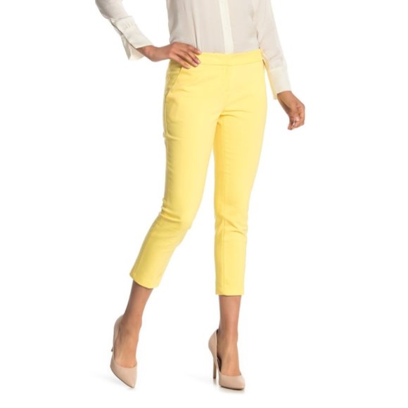Amanda & Chelsea Capri Yellow Pants - Picture 1 of 7
